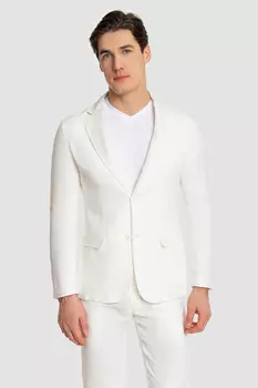 Костюмный пиджак приталенный изо льна KANZLER