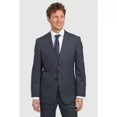 Костюмный полуприталенный пиджак из шерсти KANZLER