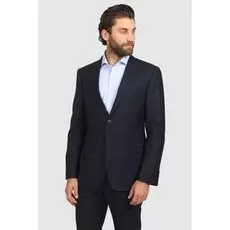 Костюмный полуприталенный пиджак из шерсти KANZLER