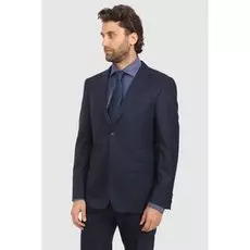 Костюмный полуприталенный пиджак из шерсти KANZLER