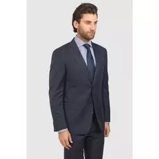 Костюмный полуприталенный пиджак из шерсти KANZLER