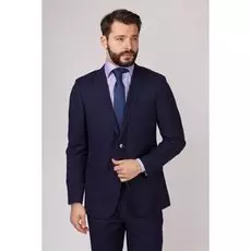 Костюмный полуприталенный пиджак из шерсти KANZLER