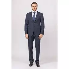 Костюмный полуприталенный пиджак из шерсти KANZLER