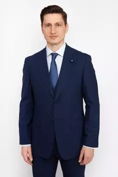 Костюмный полуприталенный пиджак из шерсти KANZLER