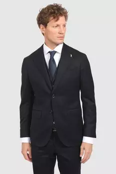 Костюмный полуприталенный пиджак из шерсти KANZLER