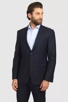 Костюмный полуприталенный пиджак из шерсти KANZLER