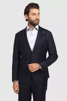 Костюмный полуприталенный пиджак из шерсти KANZLER