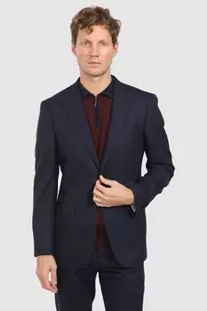 Костюмный полуприталенный пиджак из шерсти KANZLER