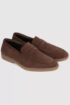 Лоферы из замши