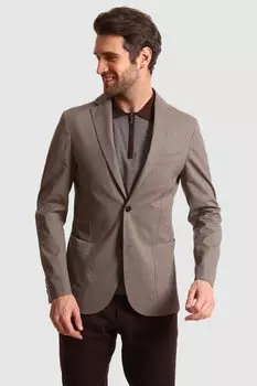 Пиджак приталенный из хлопка KANZLER