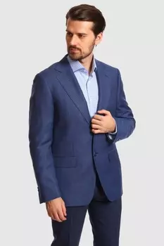 Пиджак приталенный из шерсти со льном KANZLER