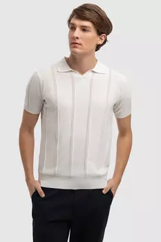 Поло из хлопка и льна