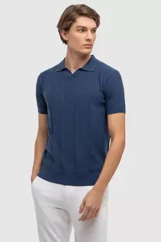 Поло из хлопка и льна