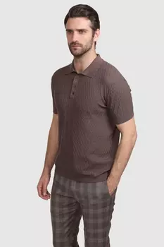 Поло из хлопка с коротким рукавом KANZLER