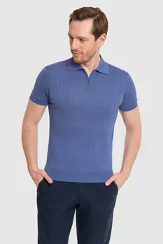 Поло из хлопка с шелком KANZLER