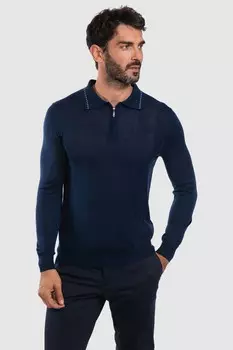 Поло с длинным рукавом из шерсти KANZLER