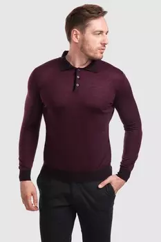 Поло с длинным рукавом из шерсти KANZLER