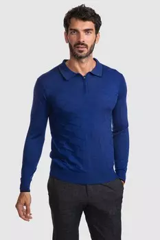 Поло с длинным рукавом из шерсти KANZLER