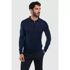 Поло с длинным рукавом из шерсти KANZLER