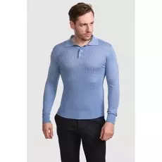 Поло с длинным рукавом из шерсти KANZLER