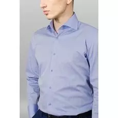 Полуприталенная хлопковая мужская рубашка KANZLER