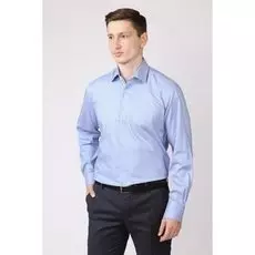 Полуприталенная хлопковая мужская рубашка KANZLER