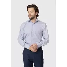 Полуприталенная рубашка из хлопка KANZLER