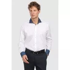 Полуприталенная рубашка из хлопка KANZLER