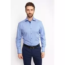 Полуприталенная рубашка из хлопка KANZLER