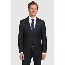 Полуприталенный костюмный пиджак из шерсти KANZLER