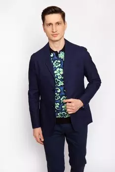 Полуприталенный пиджак из хлопка KANZLER