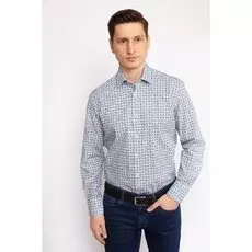 Прямая рубашка из хлопка KANZLER