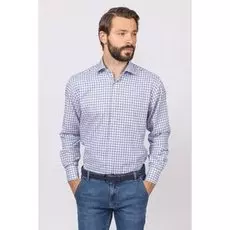 Прямая рубашка из хлопка KANZLER