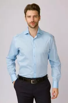 Прямая рубашка из хлопка KANZLER