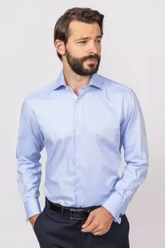 Прямая рубашка из хлопка KANZLER