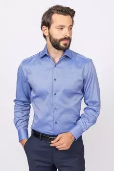 Прямая рубашка из хлопка KANZLER