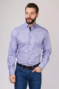 Прямая рубашка из хлопка KANZLER