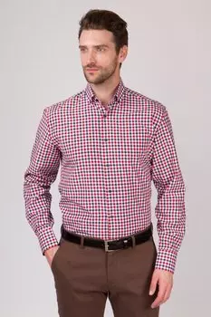 Прямая рубашка из хлопка KANZLER