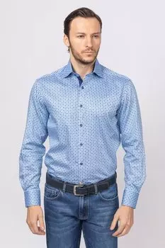 Прямая рубашка из хлопка KANZLER