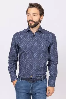 Прямая рубашка из хлопка KANZLER