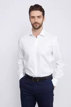 Прямая рубашка из хлопка KANZLER