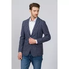 Прямой пиджак из хлопка KANZLER