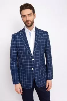 Прямой пиджак из шерсти и льна KANZLER