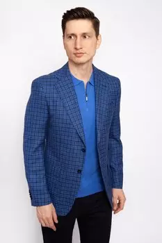 Прямой пиджак из шерсти льна и шёлка KANZLER