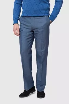 Прямые брюки изо льна и хлопка KANZLER