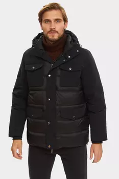 Пуховик короткий демисезонный с водоотталкивающей обработкой