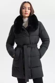 Пуховик с натуральным мехом