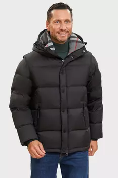 Пуховик-трансформер короткий зимний со съемными рукавами и водоотталкивающей обработкой