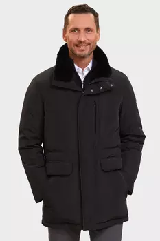 Пуховик зимний с утепленным воротником и водоотталкивающей обработкой