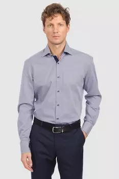 Рубашка приталенная из хлопка KANZLER